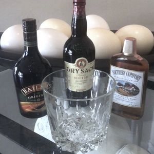 Vintage‎ Princess House Heritage Glass Ice Bucket Crystal Champagne Bar